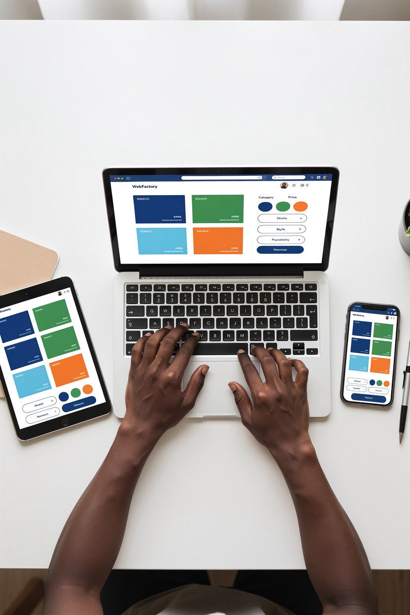 WebFactory - Sélection de modèles de sites web professionnels pour création boutique en ligne Bénin
